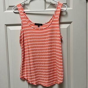 Peach Striped Tank Top
